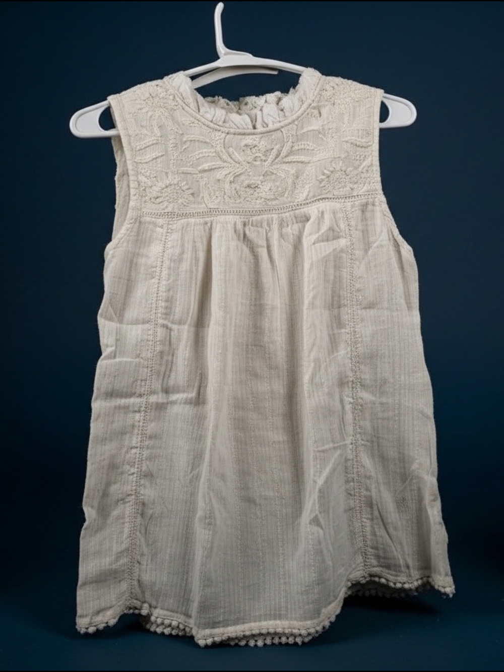 House of Harlow 1960 Embroidered Boho Top Ivory S NWOT
